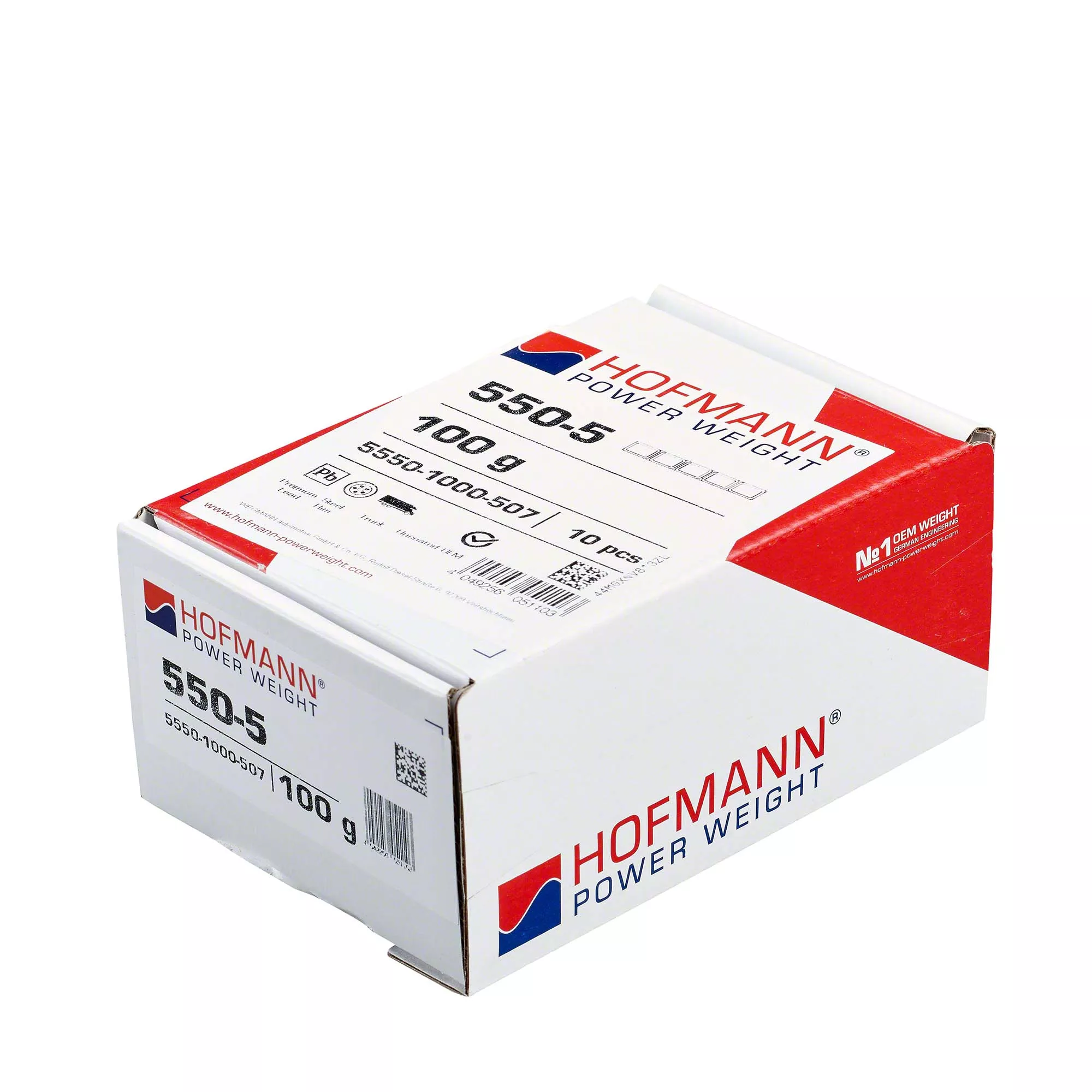 Contragreutăți autoadezive Hofmann 550 Plumb 100g (5x20g) - 1 fâșie