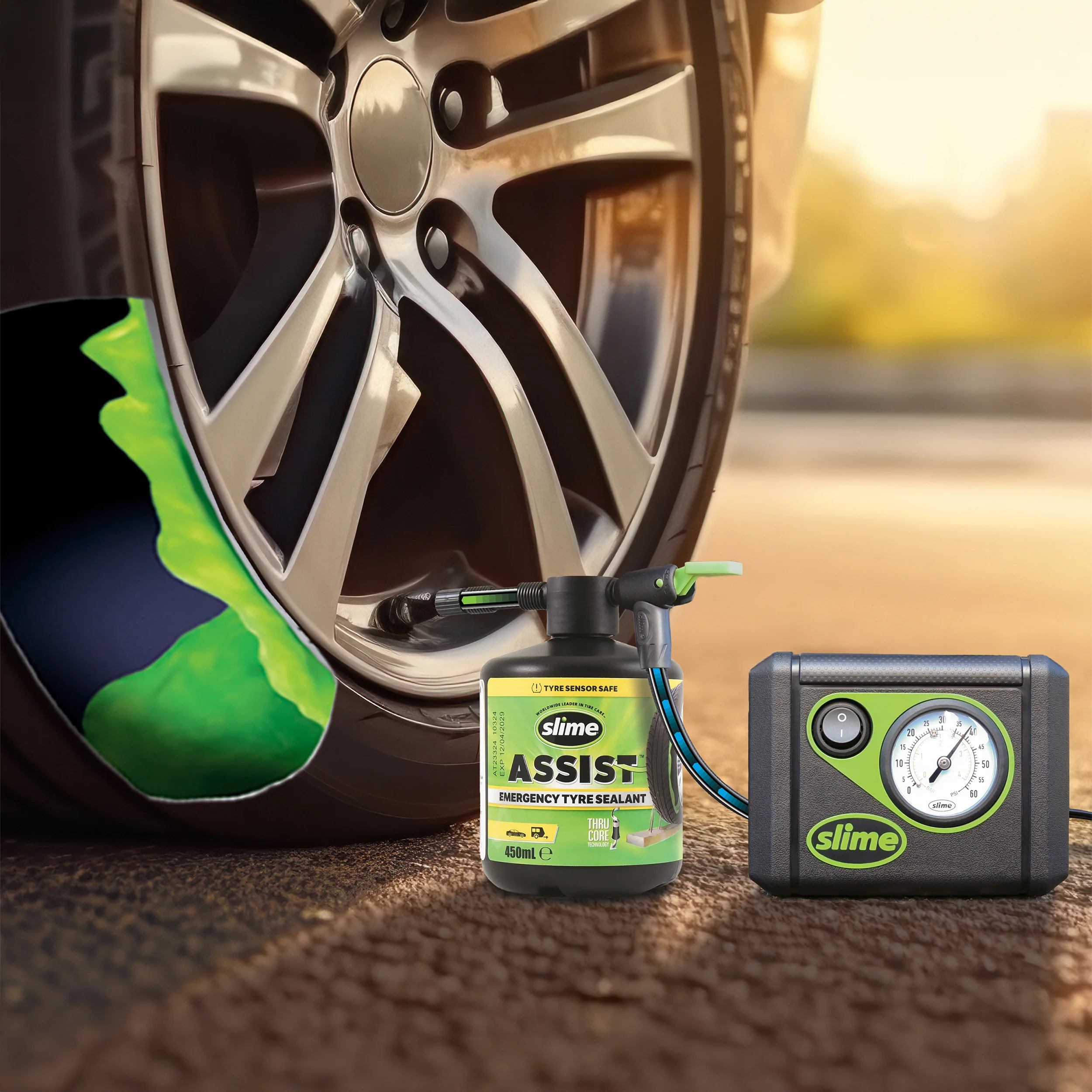 Kit antipană anvelopă Slime Smart Repair Plus - imagine 3
