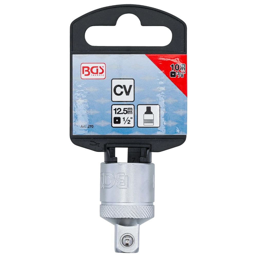 Adaptor cheie tubulară 1/2 la 3/8 – pătrat interior 12,5 mm / exterior 10 mm - 270-BGS - imagine 2