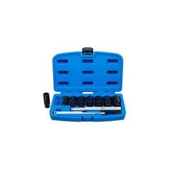 Set demontare antifurt roată 10 piese BGS 8656