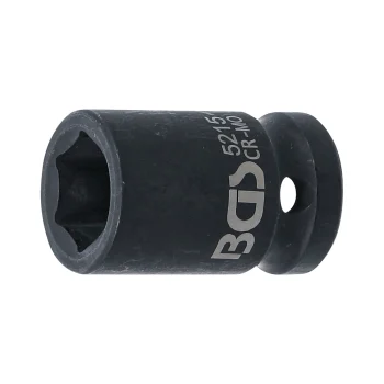 Cheie tubulară de impact 15 mm, 6 colțuri 12,5 mm