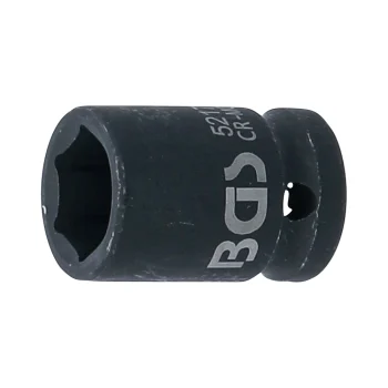 Cheie tubulară de impact 17 mm, 6 colțuri 12,5 mm