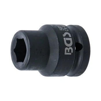 Cheie tubulară de impact 17 mm, 6 colțuri 20 mm