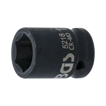 Cheie tubulară de impact 18 mm, 6 colțuri 12,5 mm