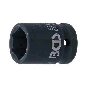 Cheie tubulară de impact 19 mm, 6 colțuri 12,5 mm