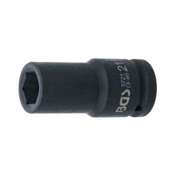Cheie tubulară de impact 21 mm, 6 colțuri 20 mm