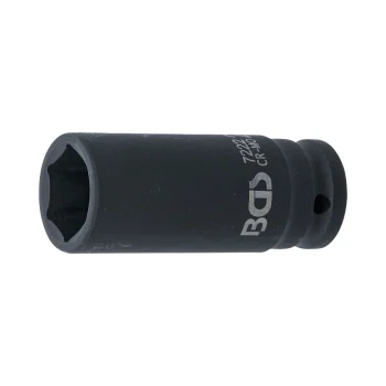 Cheie tubulară de impact 22 mm, 6 colțuri 12,5 mm
