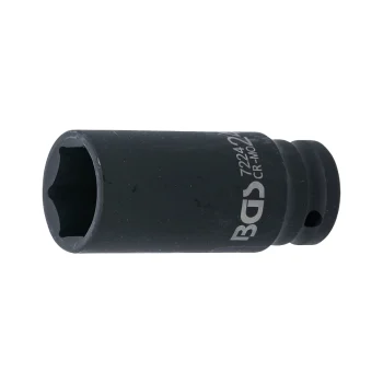 Cheie tubulară de impact 24 mm, 6 colțuri 12,5 mm