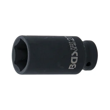 Cheie tubulară de impact 27 mm, 6 colțuri 12,5 mm