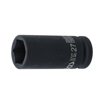 Cheie tubulară de impact 27 mm, 6 colțuri 20 mm