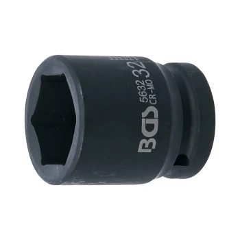 Cheie tubulară de impact 32 mm, 6 colțuri 20 mm