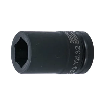 Cheie tubulară de impact 32 mm, 6 colțuri 25 mm