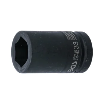 Cheie tubulară de impact 33 mm, 6 colțuri 25 mm