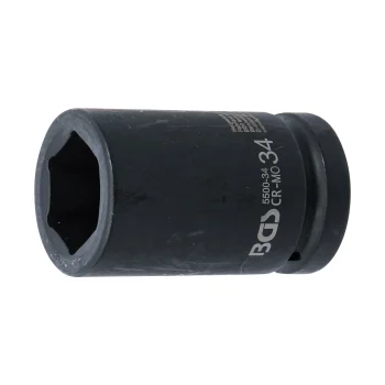 Cheie tubulară de impact 34 mm, 6 colțuri 25 mm