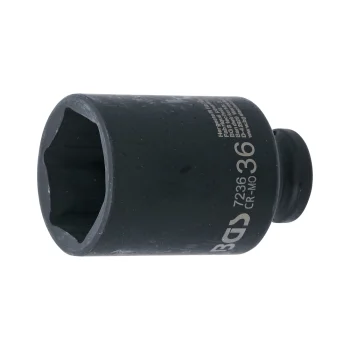 Cheie tubulară de impact 36 mm, 6 colțuri 12,5 mm
