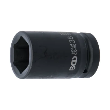 Cheie tubulară de impact 36 mm, 6 colțuri 25 mm