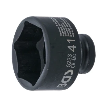 Cheie tubulară de impact 41 mm, 6 colțuri 12,5 mm