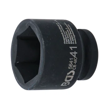 Cheie tubulară de impact 41 mm, 6 colțuri 20 mm