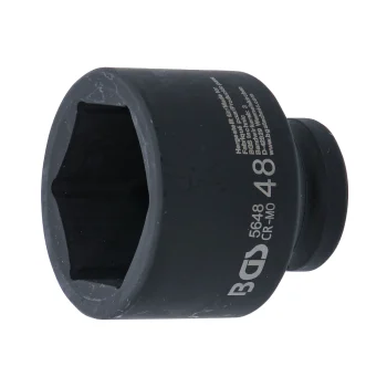 Cheie tubulară de impact 48 mm, 6 colțuri 20 mm