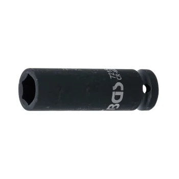 Cheie tubulară impact 15 mm, 6 colțuri 12,5 mm