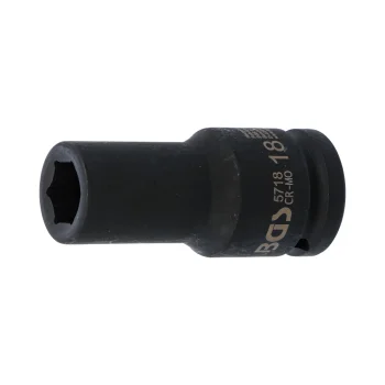 Cheie tubulară impact 18 mm, 6 colțuri 20 mm