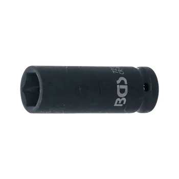 Cheie tubulară impact 19 mm, 6 colțuri 12,5 mm