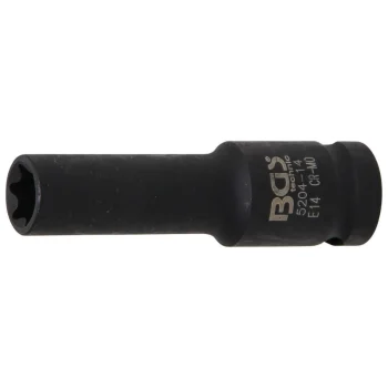 Cheie tubulară impact E14 lungă 12,5 mm