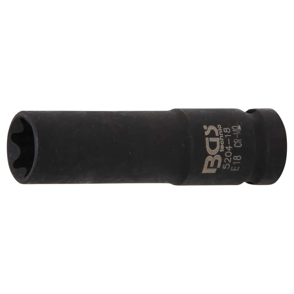 Cheie tubulară impact E18 lungă 12,5 mm