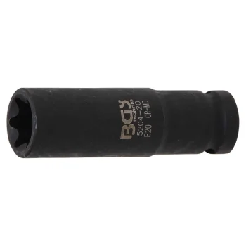 Cheie tubulară impact E20 lungă 12,5 mm