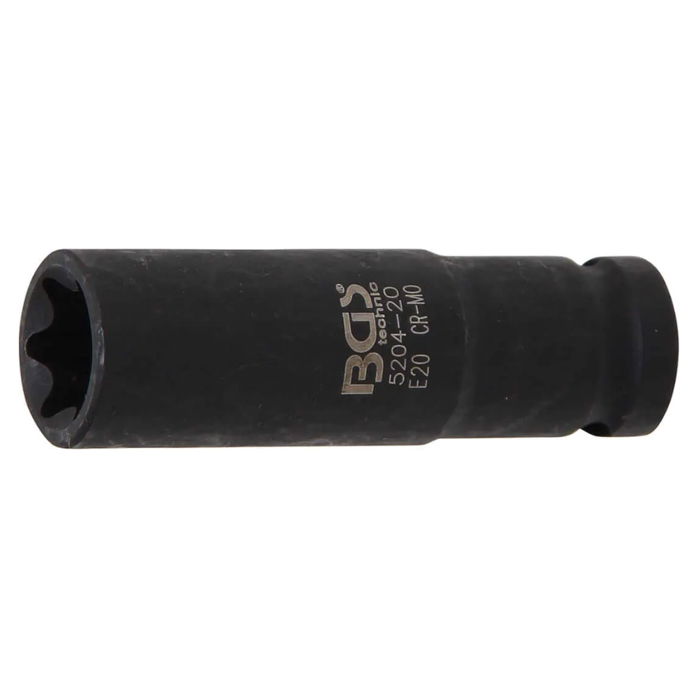 Cheie tubulară impact E20 lungă 12,5 mm
