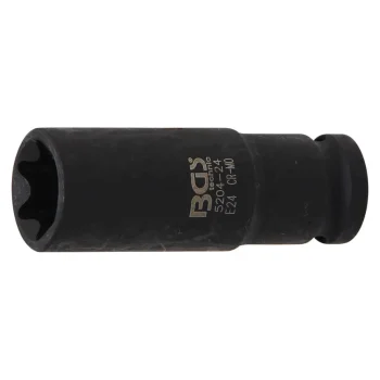 Cheie tubulară impact E24 lungă 12,5 mm