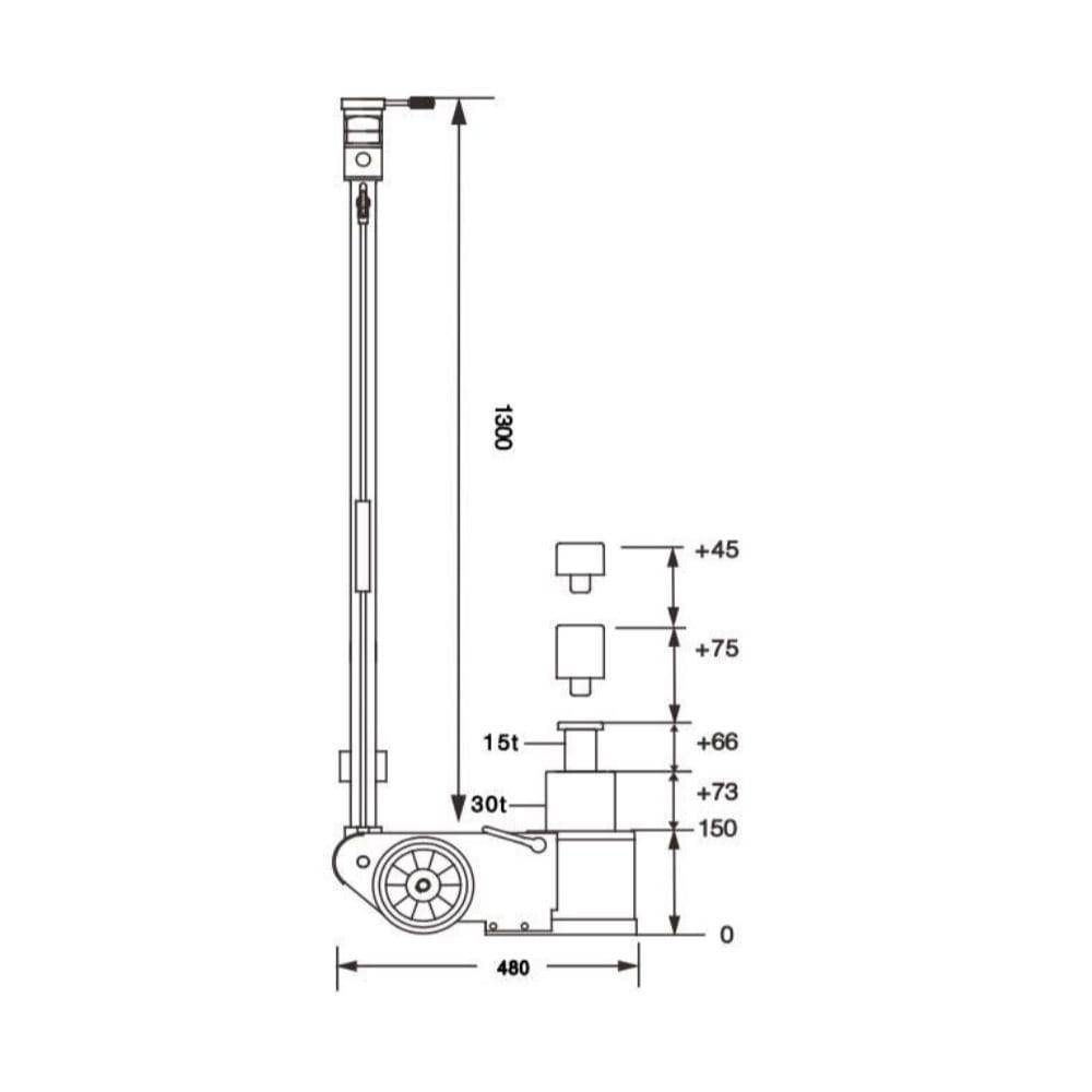 cric pneumatic hidraulic