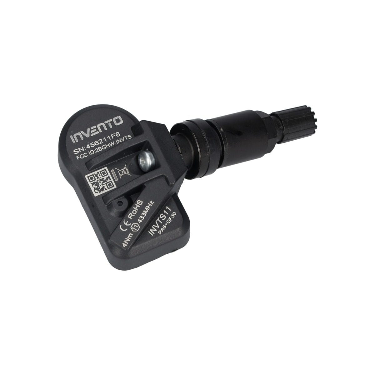 Senzor TPMS INVENTO 433/315 MHz cu valvă din aluminiu negru - imagine 3