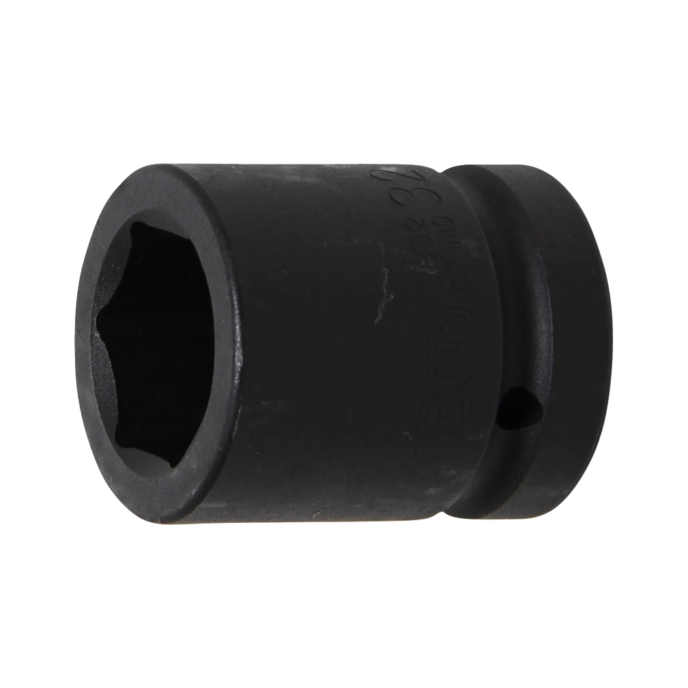 Cheie tubulară impact 32 mm – hexagon scurtă, 6 colțuri