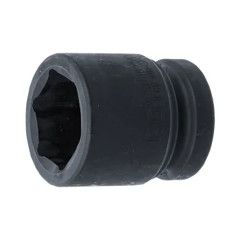 Cheie tubulară impact 38 mm – hexagon scurtă, 6 colțuri
