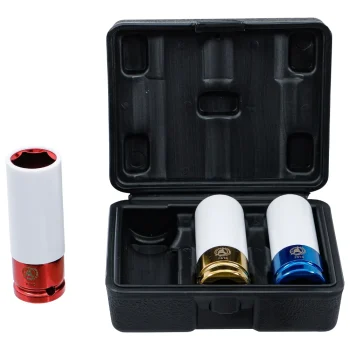 Set tubulare adanci de impact 17-19-21mm antrenare 1/2" BGS 7310