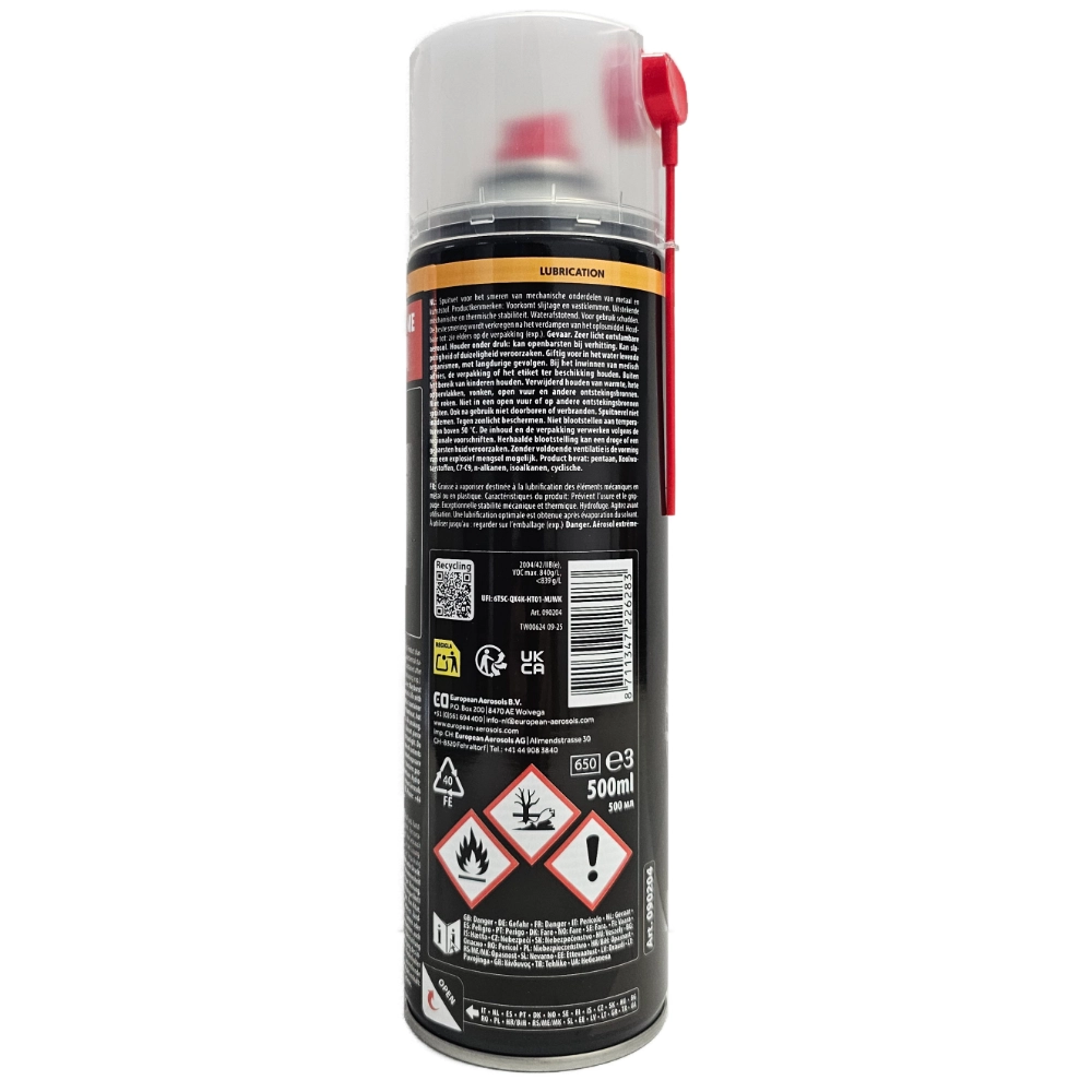 Spray vaselină PTFE albă 500 ml – aderență ridicată - imagine 3