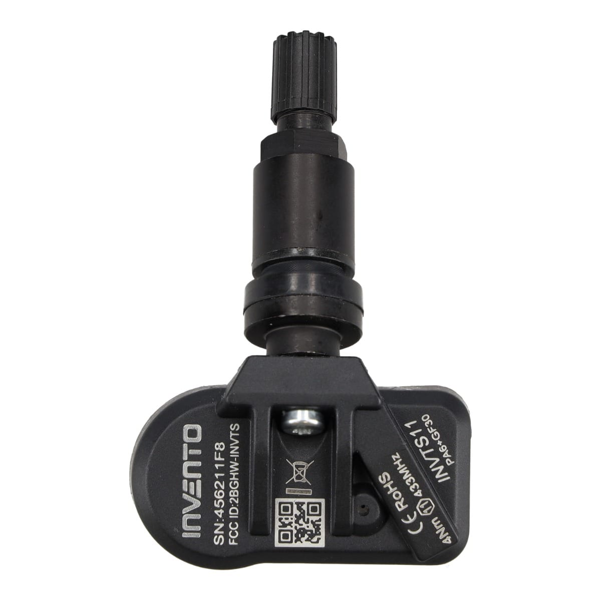 Senzor TPMS INVENTO 433315 MHz cu valvă din aluminiu negru