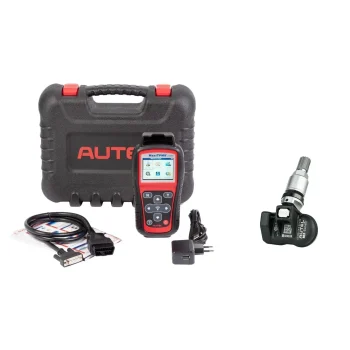 Kit TPMS 433 MHz Autel – MX-Sensor Valvă Metalică Argintie (80 bucăți) + Tester TS508WF