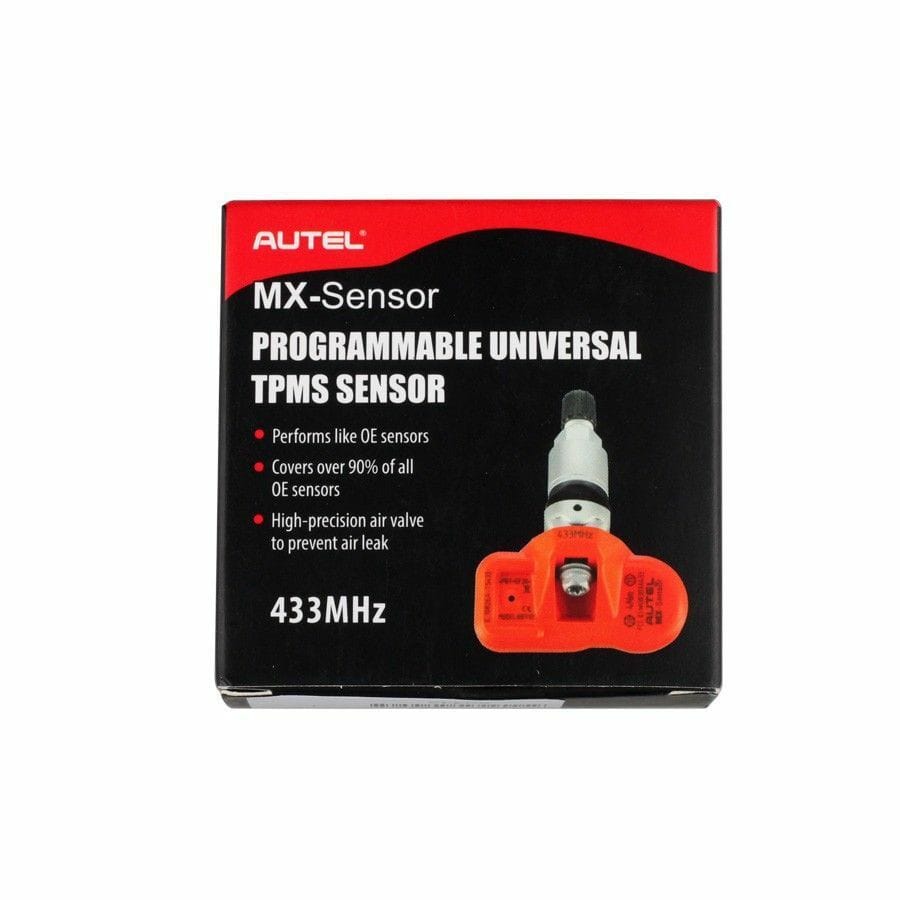 Senzor TPMS programabil 433 MHz Autel MX-Sensor – Valvă Metalică Argintie - imagine 2