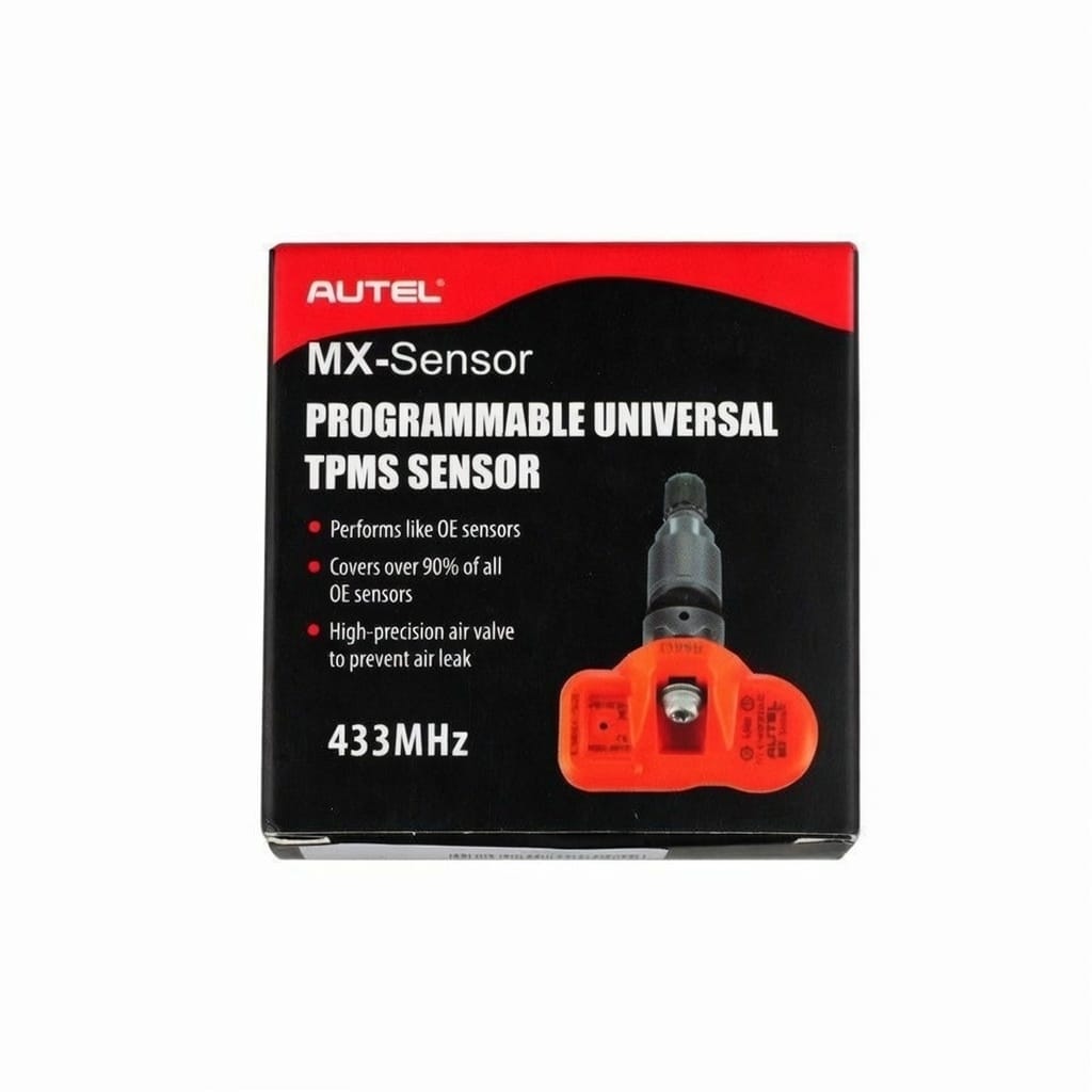 Senzor TPMS programabil 433 MHz Autel MX-Sensor – Valvă Metalică Gri - imagine 2