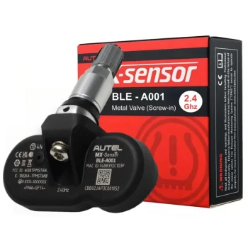 Senzor TPMS BLE Autel MX-Sensor – Tesla 3/Y/S/X, Valvă Metalică Argintie