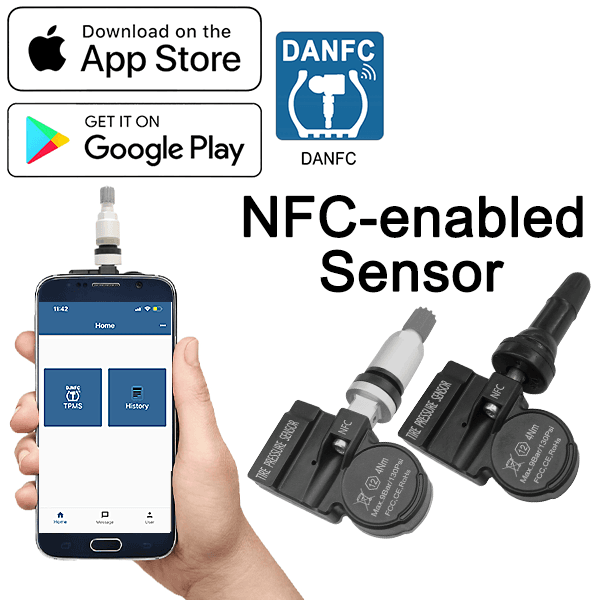 Senzor TPMS NFC Universal – Programabil cu Telefonul (315/433 MHz) - imagine 2