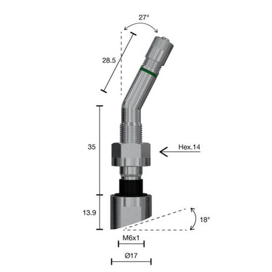Valvă TPMS camion W-1310.2 - imagine 3