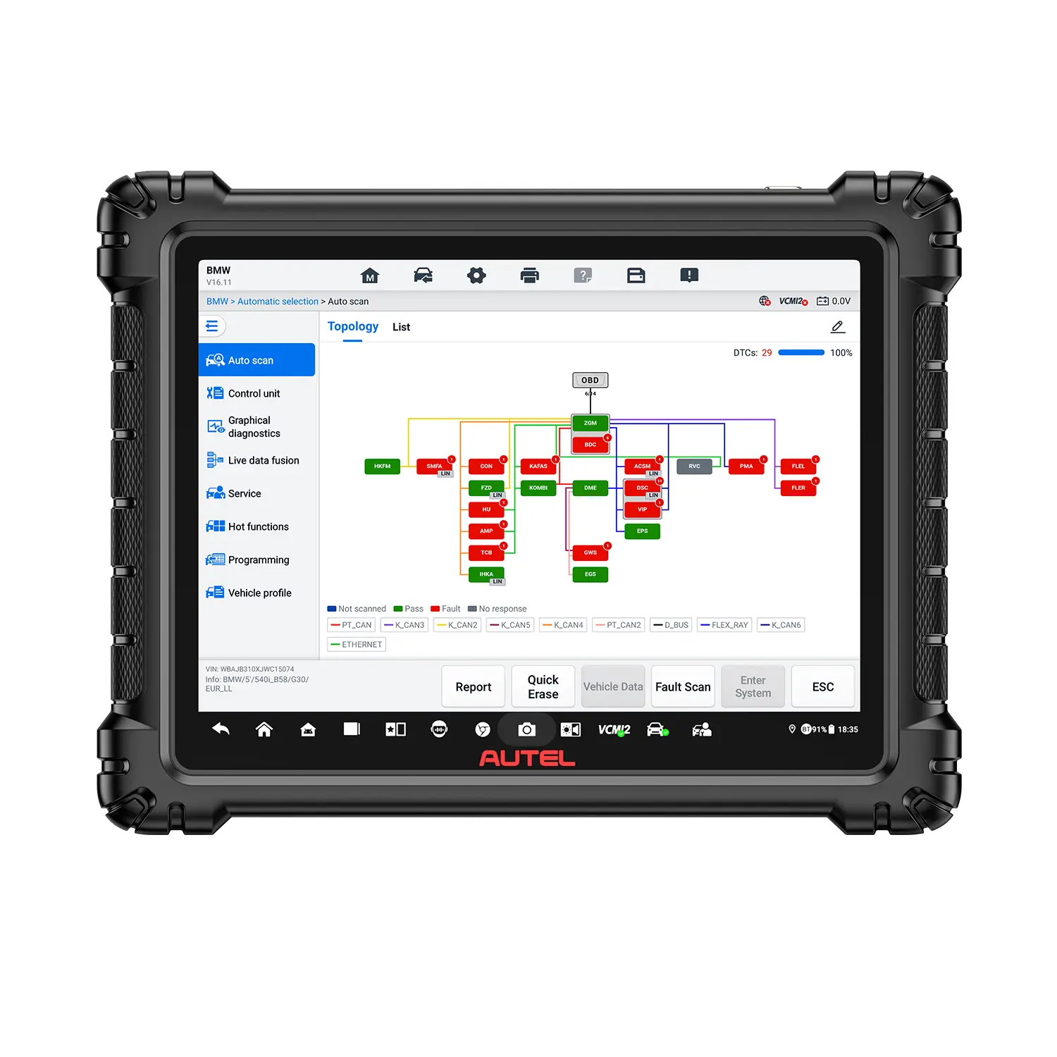 Tester diagnoză auto Autel MaxiSYS Ultra S2 - imagine 4
