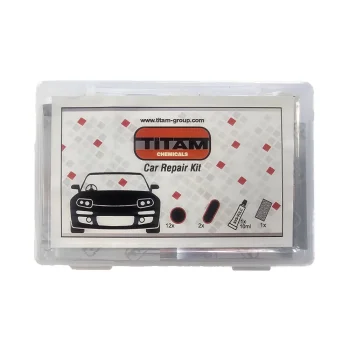 Set reparație anvelope auto cu petice și soluție – TITAM